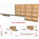 Kệ Tivi Mẫu 1 - Layout Sketchup